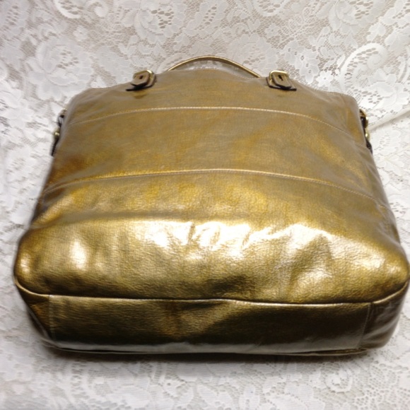 Coach Gold Vernis Enamel Shoulder Bag - Picture 8 of 13